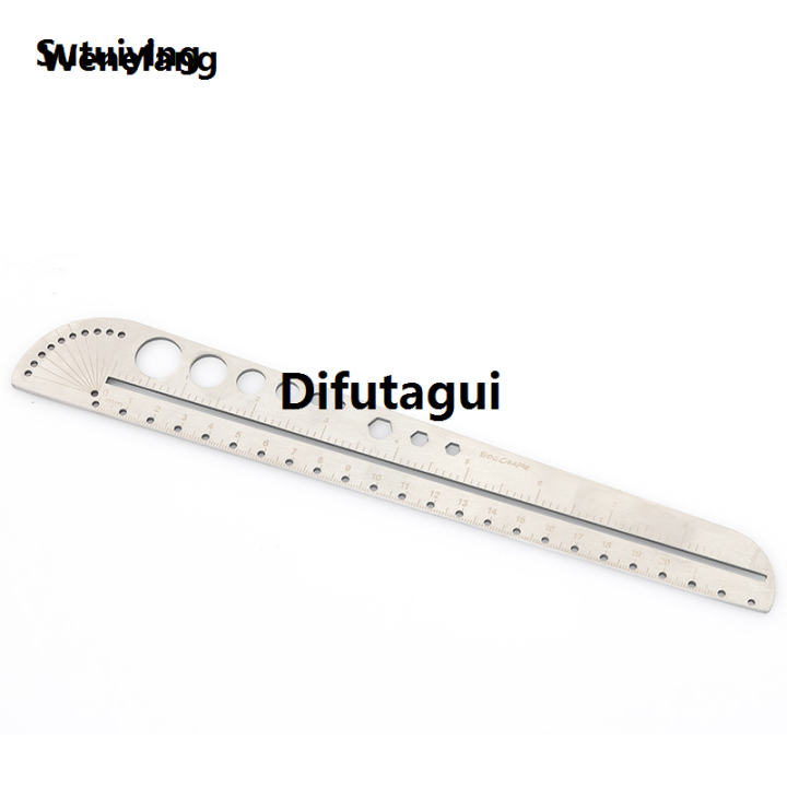 Difutagui%201%20PC%20Multi%20Functional%20Stainless%20Steel%20Tool%20Scale%20Ruler%20High%20Quality%20Luxury%20Profesional%20Office%20Compass%20Protractor%20Hexagonal%20EDC%20Outdoor%20Tool%20-%20Image%204