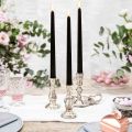 Black Cone Flameless Candles 11 Inches (About 27.9 Cm) 6, Battery Powered Timing Setting. 