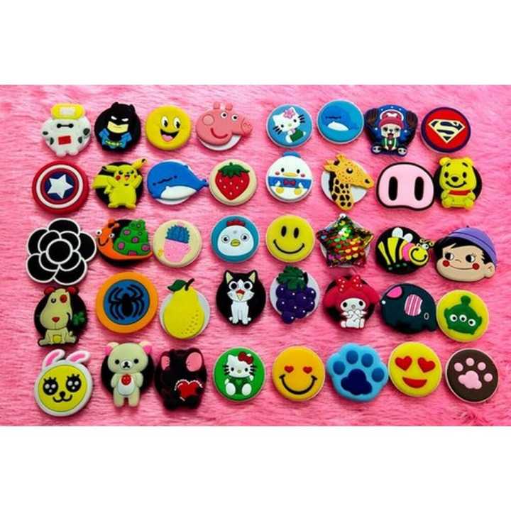 Mix Cartoon Silicone Rubber Mobile Pop Socket, Thickness: 5 Mm - 7 Mm