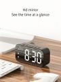 Digital Alarm Clock LED Display Portable Electronic Clocks 12/24H Dual Alarms (Black) Table Clock Button Snooze Function || powered by Battery / Electricity || Sold By Best Supplier. 