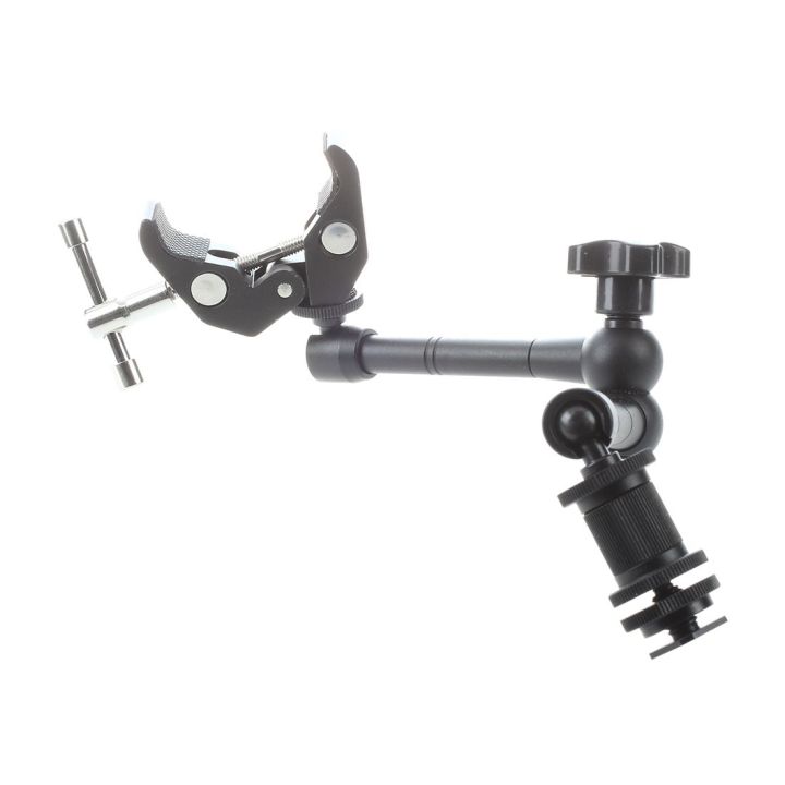 11"%20Inch%20Friction%20Articulating%20Magic%20Arm%20+%20Super%20Clamp%20Crab%20Plier%20Clip%20for%20DSLR%20-%20Image%205