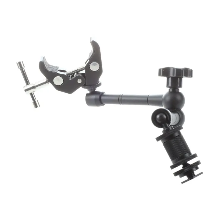 11"%20Inch%20Friction%20Articulating%20Magic%20Arm%20+%20Super%20Clamp%20Crab%20Plier%20Clip%20for%20DSLR%20-%20Image%205