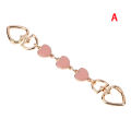 Bag Extension Chain Crossbody Purse Heart-shaped Chain Strap Handbag Hanging Buckle DIY Chain Charm Shoulder Bag Accessories. 