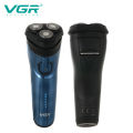 Rechargeable Wet And Dry Shaver Three Head Rotary Clean Shaver V-322. 