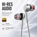 Elephu BassX 2020 earphones | 3.5mm jack | Boosted Bass| Volume Slider with Button and Silicon  MIC | Hi-Res Audio| Universal Compatible| silicon tip | 5U+ copper driver | 3 months Replacement | Stereo audio | Supports Gaming |. 