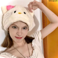 WeihonghunfeiSales promotion （NEW）Kawaii Hello Kitty Hat for Girls Ins Style Y2K Hello Kitty Hats Women Sweet Fashion Winter Plush Warm Hat Cosplay Harajuku Hats. 