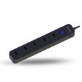 Digicom Surge Protector 5 Universal Extension Socket With 3 Meters Power Cord Dg-V50 - Black - Multiplug |. 