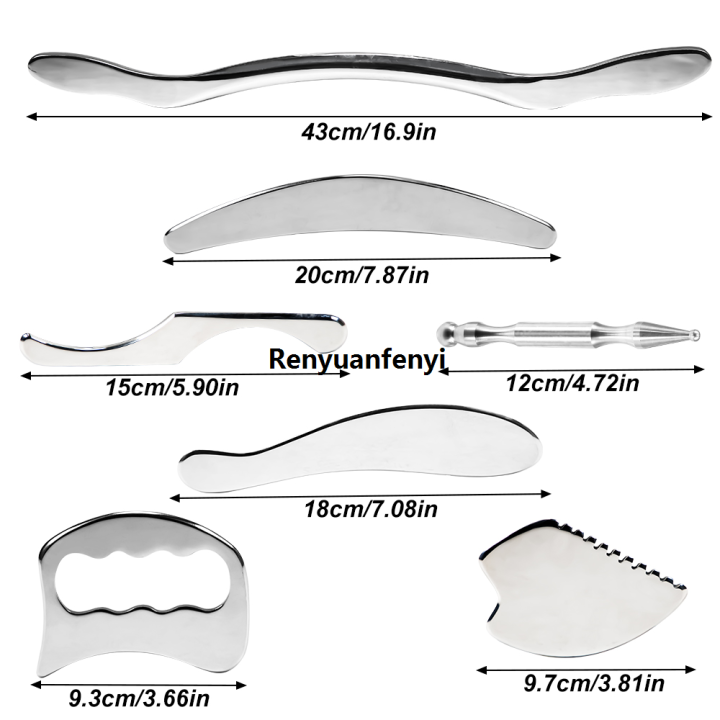 Renyuan%201/4/7%20Pcs%20Great%20Stainless%20Steel%20Gua%20Sha%20Scraping%20Massage%20Tool%20Set%20Original%20for%20Back,%20Legs,%20Arms,%20Neck,%20Shoulder%20and%20Whole%20Body%20Acupoints%20-%20Image%206