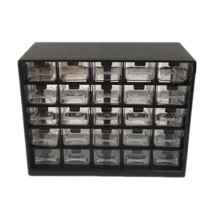 75Pc%20Combined%20Transparent%20Drawer%20Storage%20Cabinet%20Detachable%20Black%20Parts%20Box%20Hardware%20Sorting%20Box%20-%20Image%202