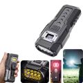 Multifunction Strong Light LED Display Flashlight with Strong Magnet Rechargeable Portable Work Light High-Powerful COB Side Light Searchlight Night Riding. 