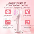 Luxury KSKIN silicone facial cleansing brush manual massage facial brush soft bristles exfoliator double sided face wash brush. 