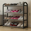 Stackable Shoe rack Durable Removable assembly 4-tier Organizer Home/Dorm/Balcony Multifunctional Storage shelf for Bedroom Closet Entryway Students Shoe storage. 