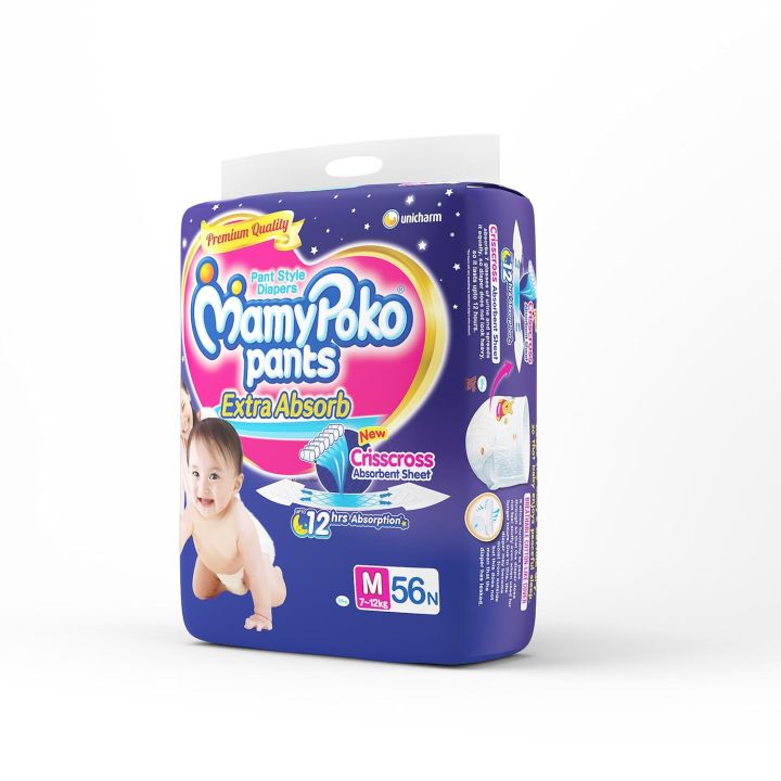 MamyPoko%20Pants%20Extra%20Absorb%20Baby%20Diapers,%20Medium%20(M%20Size)%20%7C%207-12%20kg%20%7C%2056%20Count%20%7C%20Deep%20Sleep%20Diapers%7C%20Soft%20Gentle%20fit%20%7C%20Deep%20Absorbent%20Crisscross%20%7C%20mamy%20poko%20pants%20m56%20%7C%20mamy%20poko%20pants%20m%20size%20jumbo%20%7C%20mamy%20poko%20pants%20extra%20-%20Image%203