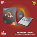 AMD Ryzen 5 5600G Desktop Processor (6-core/12-thread, 19MB Cache, up to 4.4 GHz max Boost) with Radeon Graphics. 