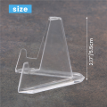 10Pcs Acrylic Coin Display Stand Holder Small Coins Easel Holder for Card Collectable Capsule Medal Racks. 