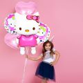 5 Pcs Hello Kitty Theme Foil Balloon Party Decoration Set. 
