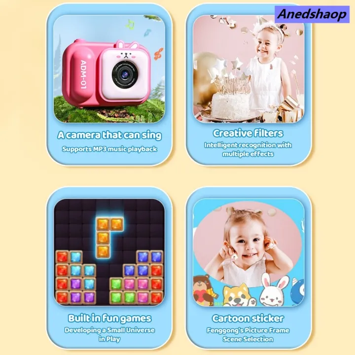 Anedshaop%20S11%20Kids%20HD%20Digital%20Mini%20Camera%20Dual%20Lens%202point4inch%20women>women%20IPS%20Screen%20Built%20In%20Battery%20Selfie%20Tripod%20-%20Image%207
