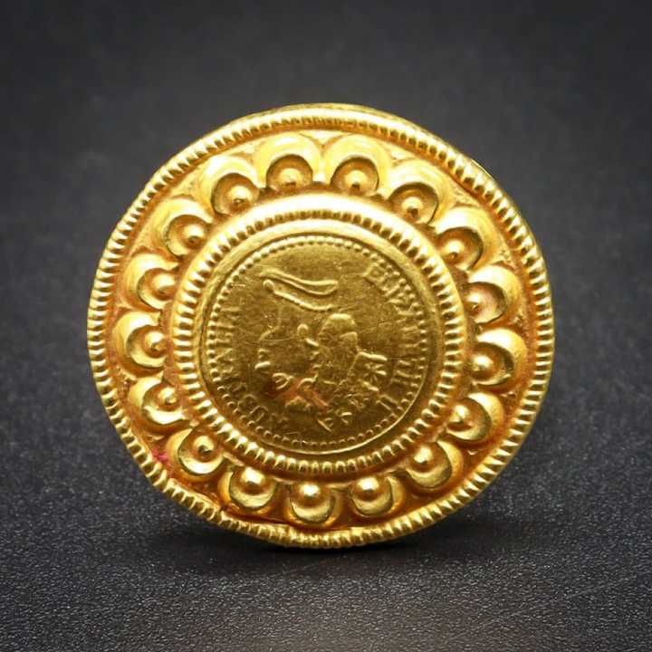 Pure Gold Ring With Panchadhatu Handle For Women