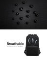Everesco Eveo Luxe Black Laptop Backpack. 
