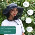 Sun Hat Repellent Protection Outdoor Sunscreen Face Protector Head Net Mosquito Hat Mesh Hat Fishing Cap. 