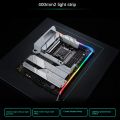 RGB Neon Chassis Light Strip Combo Set ARGB Computer Case Decoration LED Strip 400mm 5V 3PIN AURA Addressable Sync White 2Piece. 