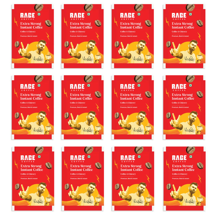 Rage Coffee Extra Strong Instant Coffee 1.5 grams x 100 Sachets Pack