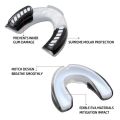 Sports Mouthguard-EVA Professional Tooth Protection Signal Side Teeth Protector Mouthguard for Basketball Football Sports Taekwondo Sanda Boxing. 