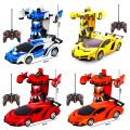 “SpeedBot Lambo Transformer – Red Remote-Control Supercar with Robot Mode”. 