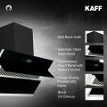 KAFF Chimney |  ALBURY DHC 90 | Filter-Less + Dry Heat Auto Clean Technology | Power Full Twin Concealed Moto | Front Black Glass. 