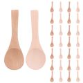 Small Wooden Spoons Mini Tasting Spoons Condiments Salt Spoons for Kitchen Cooking Seasoning Oil Coffee Tea Sugar 30Pcs. 