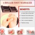 Flavoma Sheesham Wooden Foot/Feet Massager 6 Roller Stress Acupressure | Massage Roller for Back, Neck, Shoulders & Legs, Large Foot Massager for Pain Relief. 