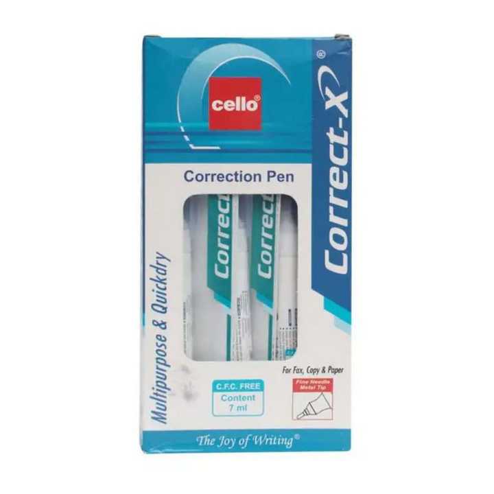 Cello Multipurpose & Quickly Correction Pen 7ml 10 Pcs