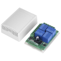 NAMUNY 2X Universal Wireless Remote Control Switch DC 12V 4CH Relay Receiver Module with 4 Channel RF Remote 433Mhz Transmitter. 