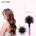 DISICHEN Luxury 3D Round Hair Brush Hair Styling Comb Salon Make Up 360 Degree Ball Styling Tools Detangling Hairbrush Heat Resistant Women Comb. 
