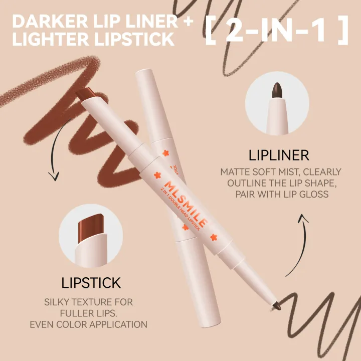 MLSMILE%20Double%20Ended%20Lipstick%20Pen%20Color%20Rendering%202-in-1%20Lipstick%20Lip%20Liner%20-%20Image%202