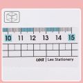 Creative Transparent Ruler With Wavy Line Preventing Myopia Scale Ruler Plastic Drawing Measurement Tool School Office. 