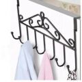 1Pcs Black Creative Iron Door Hanging Hook Wall Clothes Hanger Rack. 