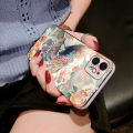 UCUC for Samsung S10 Back Cover + Free Lanyard Peacock Luxury 6D Plating Soft Silicone Phone Case. 
