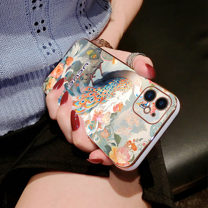 UCUC%20for%20Samsung%20S10%20Back%20Cover%20+%20Free%20Lanyard%20Peacock%20Luxury%206D%20Plating%20Soft%20Silicone%20Phone%20Case%20-%20Image%209