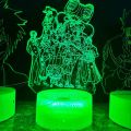 Anime 3D Lamp / Multi Color Options  / Luffy Zoro / One Piece Group. 