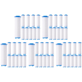 50Pcs Replacement Shower Filter for Hard Water - High Output Shower Water Filter to Remove Chlorine and Fluoride. 