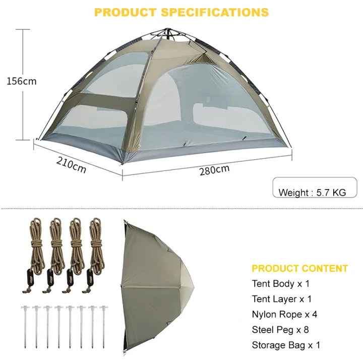 KingCamp%20Double%20Layer%20Large%20Camping%20Tent%20Compact%20Windproof%20Waterproof%20Lightweight%20UV%20Protection%20Easy%20Setup%20All%20Seasons%20Camping%20Tent%20-%20Image%204