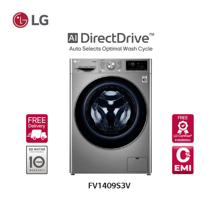 LG%20Brand%209%20Kg%20Front%20Load%20Washing%20Machine%20-%20FV1409S3V%20%7C%20AI%20Direct%20Drive%20%7C%20TurboWash%20%7C%20Steam+%20%7C%20ThinQ%20Wi-Fi%20%7C%2010%20Years%20Warranty%20+%20Free%20Gift:%206Kg%20Surf%20Excel%20Matic%20-%20Image%205