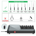 Electric Knife Sharpener- Knife Sharpeners, 3-Stage, Grey EU Plug. 