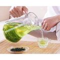 Clear Glass Jar, Fridge Jug With Lid, Water Juice Jug Pitcher Glass Bottle Cocktail Fridge Kitchen Home Picnic (Size: 1.5 Ml). 