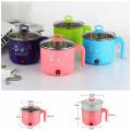 Electric Hot Pot with Steamer | Multi-Functional Cooking Pot for Noodles, Rice, Soup & Steaming (Steel). 