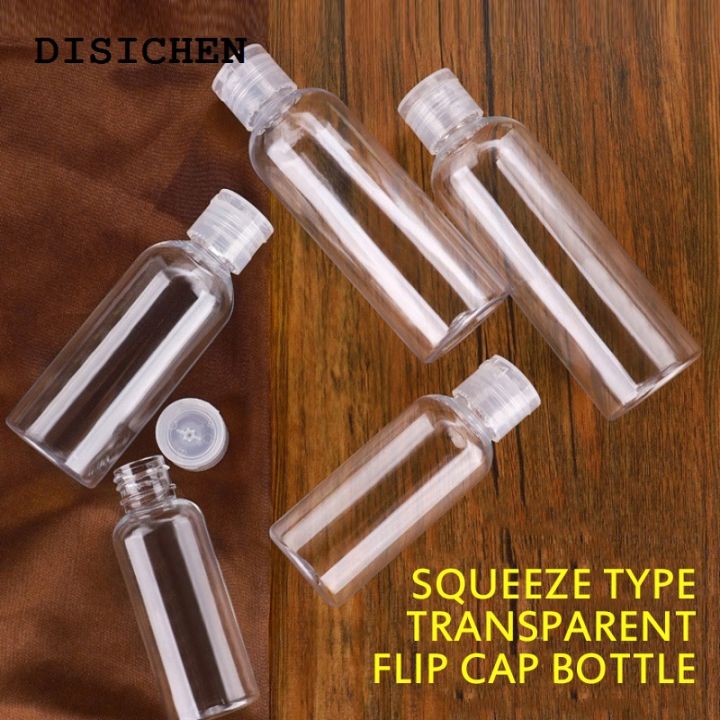 DISICHEN%20Profesional%201Pc%205/10/30/50/80/120/200/250%20Ml%20Plastic%20Transparent%20Bottle%20Refillable%20Butterfly%20Cap%20Makeup%20Tool%20Sub-bottling%20Clamshell%20Bottle%20-%20Image%203
