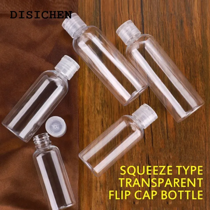 DISICHEN%20Profesional%201Pc%205/10/30/50/80/120/200/250%20Ml%20Plastic%20Transparent%20Bottle%20Refillable%20Butterfly%20Cap%20Makeup%20Tool%20Sub-bottling%20Clamshell%20Bottle%20-%20Image%203