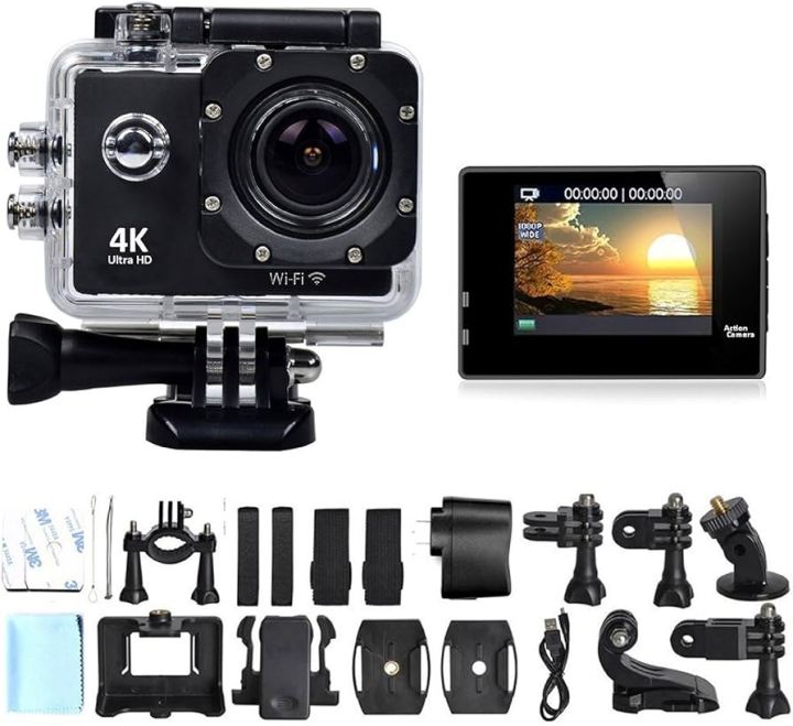 4K%20Ultra%20Hd%20Wi-Fi%20Action%20Sport%20Camera%20%7C%20Multifunctional%20Action%20Camera%20For%20Beginners%20-%20Image%203