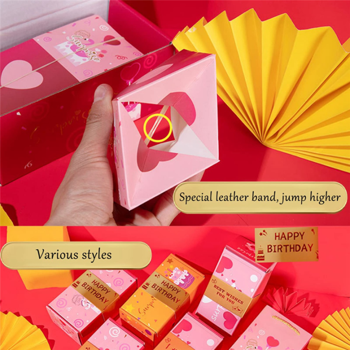 Birthday Envelope With Exploding Ribbons Exploding Gift Box Money Up Surprise Birthday Prank Box Money Roll Gift ...